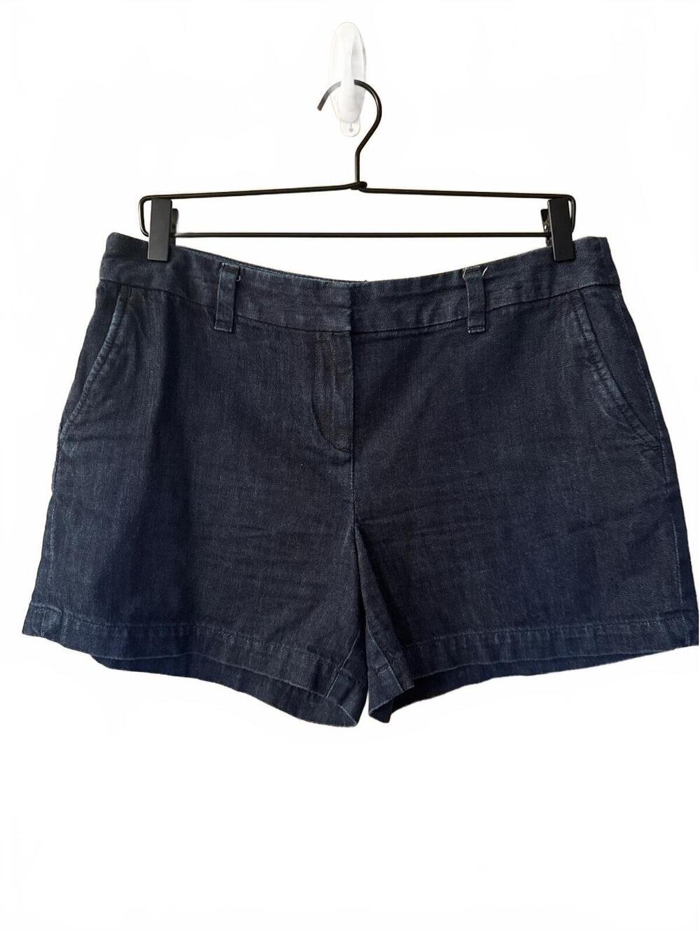 LOFT Women's Dark Denim Shorts Size 8 Original Fit